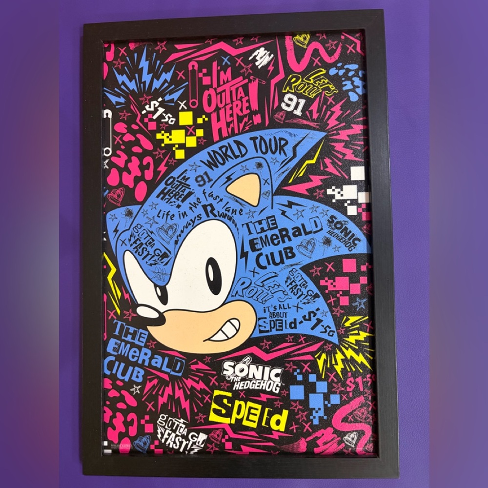 Sonic the Hedgehog Graphic Art Poster
